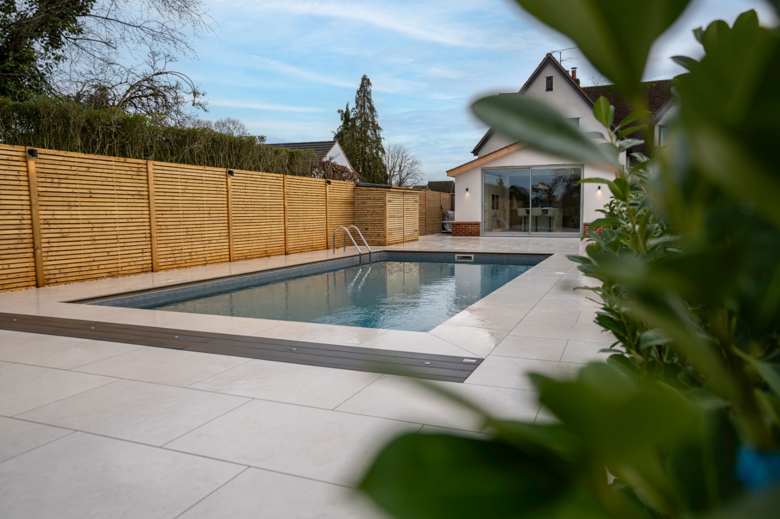 Heated outdoor pool